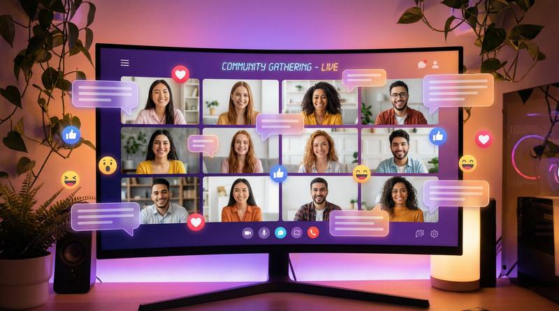 抖音风视频社区互动场景