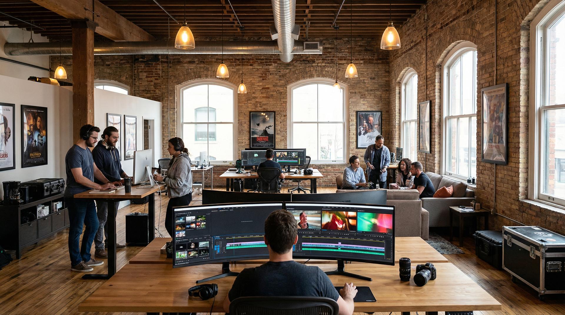 抖音风影视传媒公司办公环境